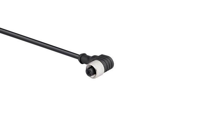 PUR Cable 5m M12*4 Female 90 Degree M12 Connector Cable